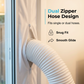 🏆LAST DAY SALE 50% OFF🔥Portable AC Window Seal Kit with 2 Zipper Doors