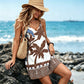 🏆LAST DAY SALE 50% OFF🔥Women's Summer Boho Tropical Print Mini Dress