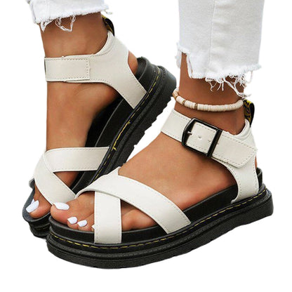 🏆LAST DAY SALE 50% OFF🔥Women's Adjustable Buckle Platform Sandals