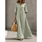 🎁2026 New Arrivals 50% OFF💥Women's V-Neck Loose Maxi Dress – Flowing Silhouette, Soft Drape, Day to Dinner 🌙