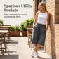 🏆LAST DAY SALE 50% OFF🔥Women's Wide Leg Drawstring Denim Shorts