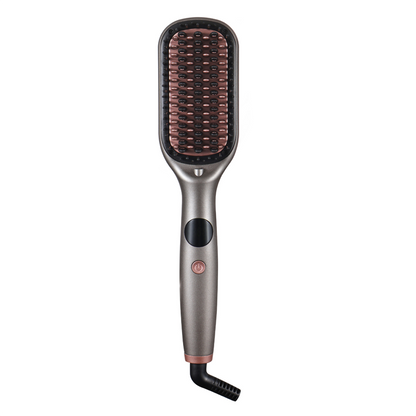 Negative Ion Hair Straightener Brush with LCD Display