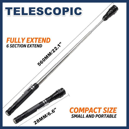 📢📢50% OFF !! ⏰Multifunctional Magnetic Telescopic Flashlight