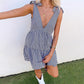 Women's Soft Casual V-Neck Mini Dress