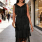 Women's Sleeveless V-Neck Fringe Flapper Dress