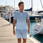 👕 LIMITED-TIME 50% OFF! ✨ Men's Geometric Print Collared Top & Shorts Set – Modern Pattern, Breathable, Coordinated Look 🔷