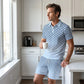 👕 LIMITED-TIME 50% OFF! ✨ Men's Geometric Print Collared Top & Shorts Set – Modern Pattern, Breathable, Coordinated Look 🔷