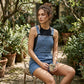 Women's Casual Denim Short Overalls