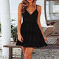 BACKLESS LAYERS BOHO MINI A-LINE DRESS
