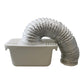 Indoor Dryer Lint Trap Bucket with Flexible Hose