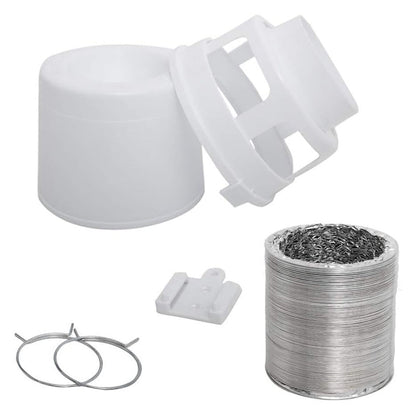Indoor Dryer Lint Trap Bucket with Flexible Hose