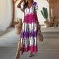 🏖️🌸Summer Hot Sale 50% OFF💃Women’s Causal V-Neck Gradient Dress