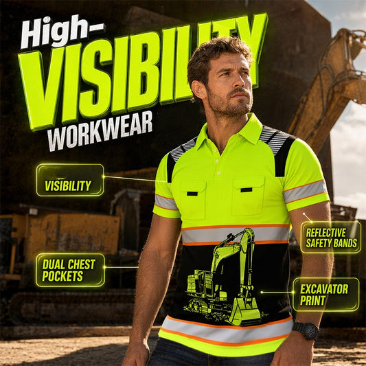 🚜 Excavator Graphic Tee – Rugged Design & Breathable Comfort for Worksite or Weekend ☀️