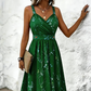 Women's Elegant Flowy V-Neck Dress