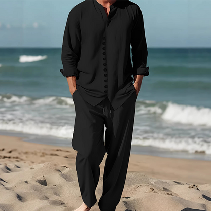 📢📢50% OFF !! ⏰Men's Minimalist Casual Shirt and Pants Set