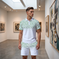 Men’s Casual Short Sleeve Top & Shorts Set