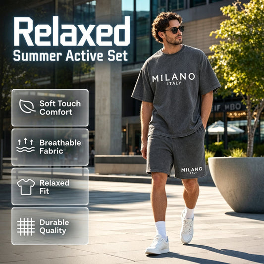 👕🩳 Men's Casual T-Shirt and Shorts Set – 50% OFF! Relaxed fit, breathable, perfect for summer days & lounging. 🔥☀️
