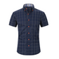 Men's Casual Short Sleeve Plaid Shirt