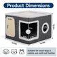 🐱 LIMITED TIME 49% OFF! 🏠 Foldable 2-in-1 Cat Cube House – Dual-Level, Scratch Pad & Comfy – Space-Saving & Portable for Cats 🐾✨