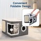 🐱 50% OFF NOW! 🏠 Foldable 2-in-1 Cat Cube House – Dual-Level Design, Built-in Scratching Pad & All-Season Comfort – Space-Saving & Portable 🐾
