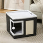 🐱 LIMITED TIME 49% OFF! 🏠 Foldable 2-in-1 Cat Cube House – Dual-Level, Scratch Pad & Comfy – Space-Saving & Portable for Cats 🐾✨