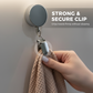 Adhesive Wall-Mounted Retractable Towel Clip