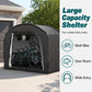 🚲🏠 Outdoor Portable Bike Storage Shed – weather-resistant, spacious, easy assembly – fits bikes, tools & lawn mower. 50% OFF! 🔥💪