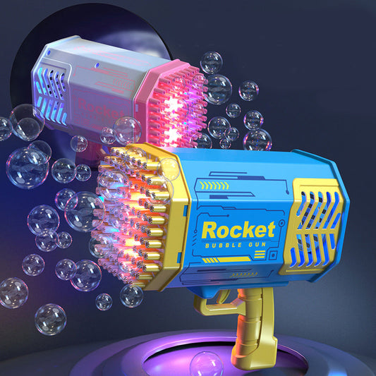 40-Hole Electric Bubble Gun with LED Lights