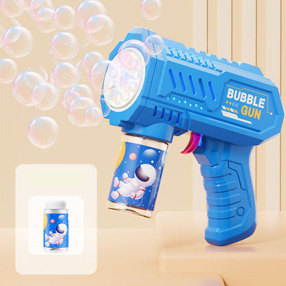 40-Hole Electric Bubble Gun with LED Lights
