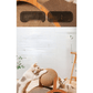 ⏳🔥LIMITED-TIME 50% OFF! ⏰Sisal Cat Scratcher Ball with Cardboard Pad, 2‑in‑1 Cat Scratching Toy, Durable Wooden Frame Cat Scratcher for Indoor Cats, Protect Home Furniture from Cat Claw Damage