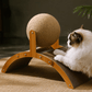 ⏳🔥LIMITED-TIME 50% OFF! ⏰Sisal Cat Scratcher Ball with Cardboard Pad, 2‑in‑1 Cat Scratching Toy, Durable Wooden Frame Cat Scratcher for Indoor Cats, Protect Home Furniture from Cat Claw Damage