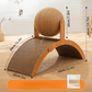 ⏳🔥LIMITED-TIME 50% OFF! ⏰Sisal Cat Scratcher Ball with Cardboard Pad, 2‑in‑1 Cat Scratching Toy, Durable Wooden Frame Cat Scratcher for Indoor Cats, Protect Home Furniture from Cat Claw Damage