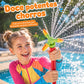 Pistola de agua giratoria tipo fuegos artificiales con 12 boquillas de pulverización