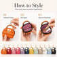 Mini Shell Bag Keychain PU Leather Lipstick Coin Purse
