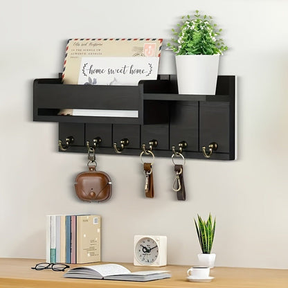 🏆 50% OFF NOW! 📬 Wall-Mounted Mail & Key Holder with Shelf – Sturdy, space-saving & easy install – Keep your entryway organized & stylish 🏠