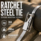 🎉 2026 Sale — Over 12,000 Sold! 🔩 Heavy Duty Stainless Steel Cable Tie – 304 Steel, Rust-Proof, Ratchet Lock – Secure Heavy Loads Indoors & Out! ✨