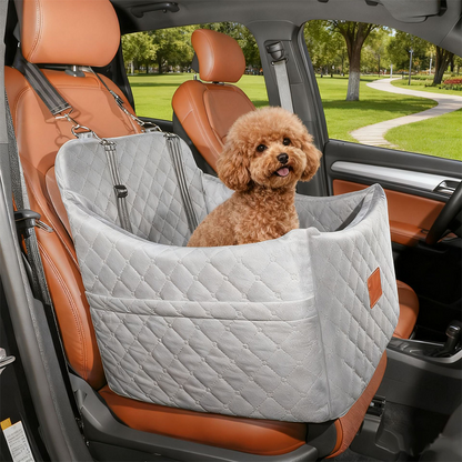 Quilted Pet Booster Car Seat