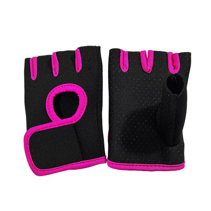 Half Finger Sports Gloves with Shock Absorbing Palm