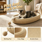 🎉 LIMITED TIME 50% OFF! 🐱 Wear-Resistant Sisal Cat Scratcher Bed – Durable Scratching Surface, Roomy Oval Shape & Included Cat Toy ✨