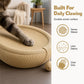 🎉 LIMITED TIME 50% OFF! 🐱 Wear-Resistant Sisal Cat Scratcher Bed – Durable Scratching Surface, Roomy Oval Shape & Included Cat Toy ✨