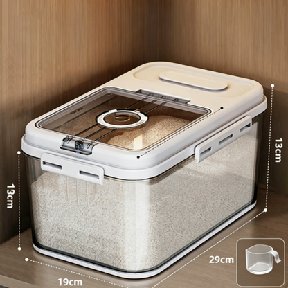 Airtight Rice Storage Container with Magnetic Lid