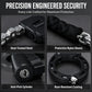 Heavy Duty Scooter Handcuff Lock Anti Theft Alloy Steel Chain Lock with Storage Bag