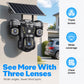 ⏳🔥LIMITED-TIME 50% OFF! ⏰Triple Lens Solar WiFi Security Camera