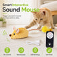 Interactive Squeaking Plush Cat Toy