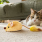 Interactive Squeaking Plush Cat Toy