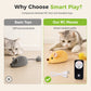 Interactive Squeaking Plush Cat Toy