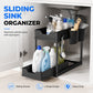 2-Tier Under Sink Organizer with Hooks