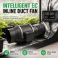 EC Mixed Flow Inline Duct Fan