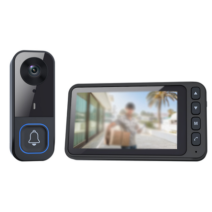 📹 Save 50%! 🔔 Wireless Video Doorbell – Screen monitor, easy setup & clear view ✨
