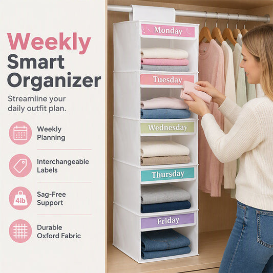 5-Shelf Hanging Closet Organizer
